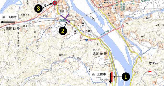 通学路対策計画箇所図